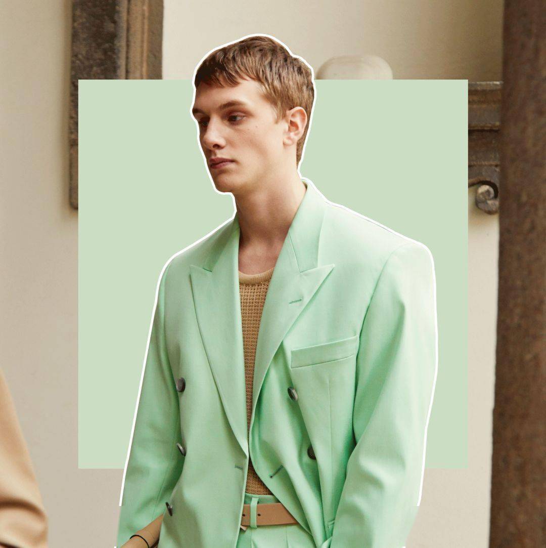 西装|我问一个偶像男星去前女友婚礼穿啥?答:一身荧光绿