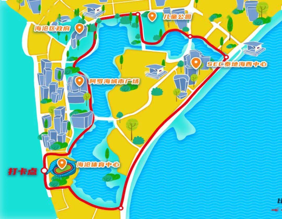 线路三丨 海沧湾公园至大屏山公园7km