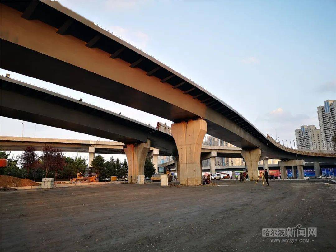 三棵树跨线桥正式开通|京哈高速堵车,文昌桥林大上桥口开拆,会展长江