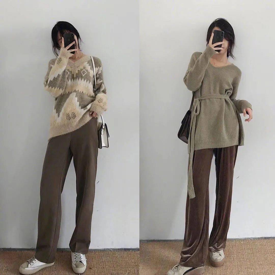 卡其|18套初秋“温柔低调”的质感通勤穿搭!