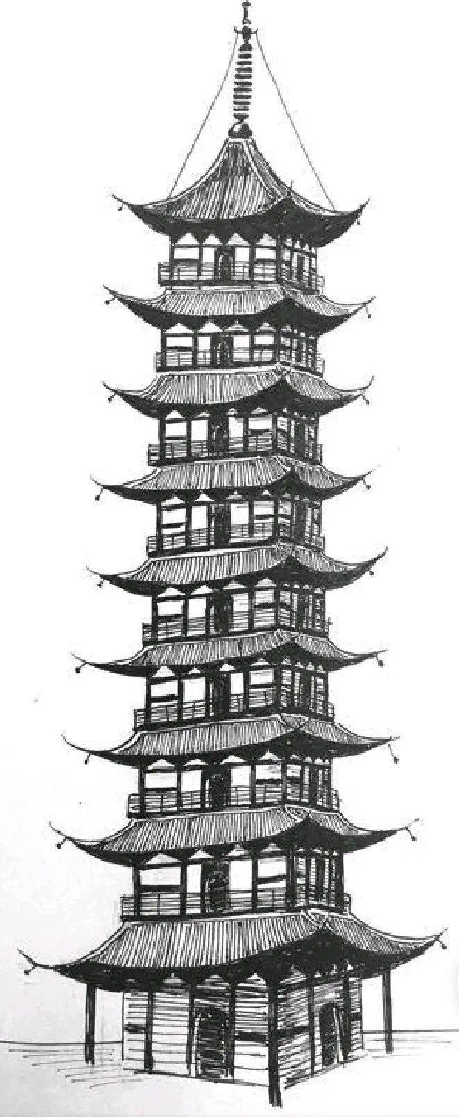 江苏省苏州市瑞光塔示意图