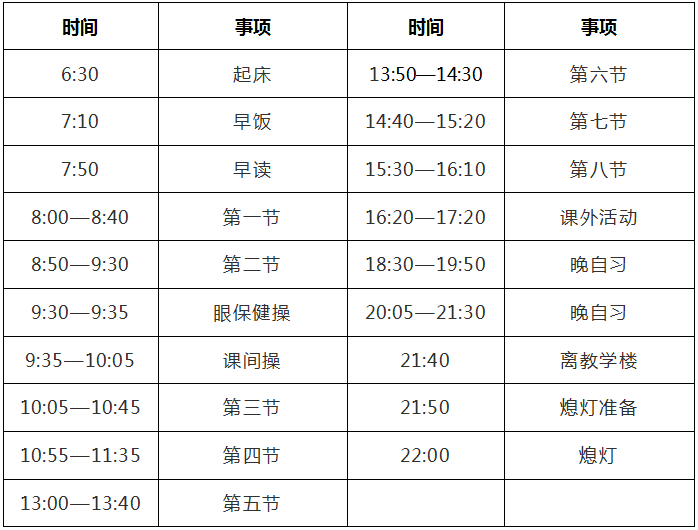 全国重点中学作息时间表曝光,哪所学校最"残酷"?