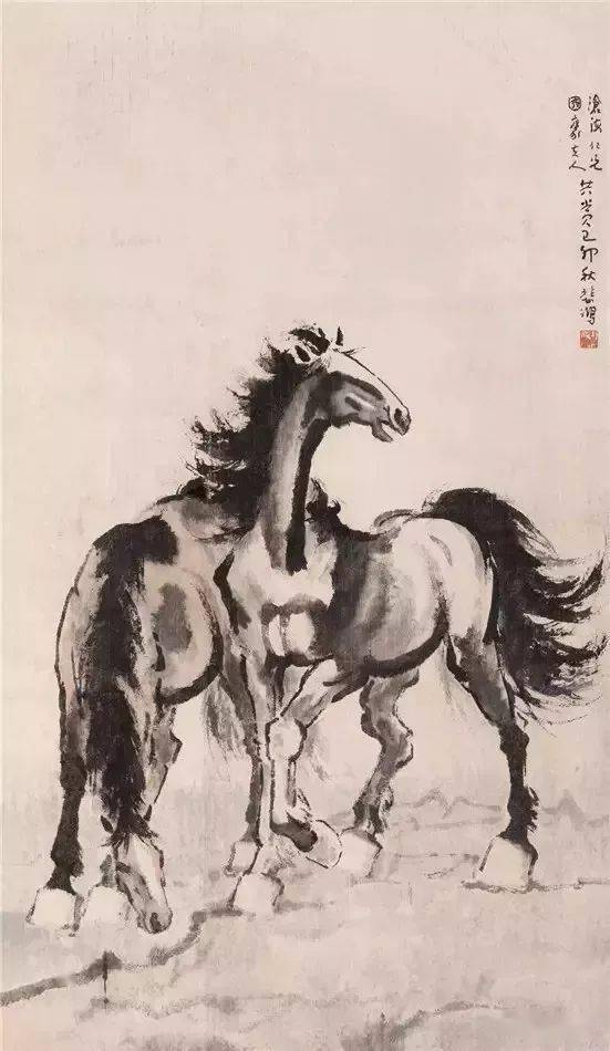 八雅轩丨【艺术经典】徐悲鸿画马,一洗万古凡马空!