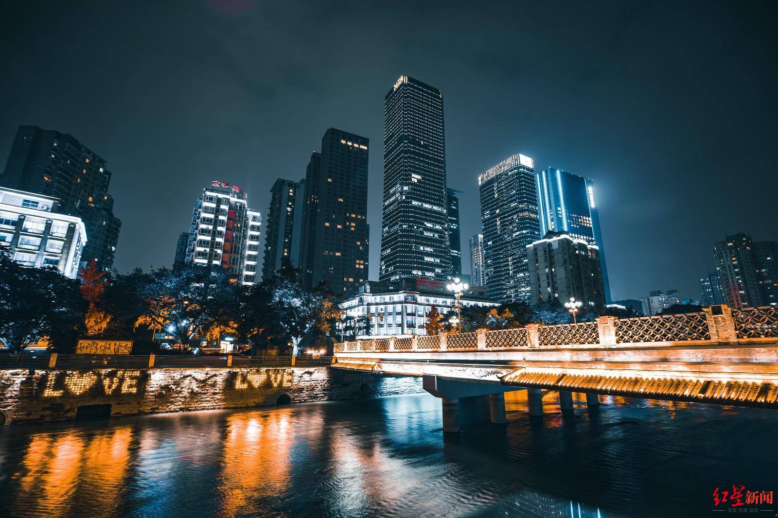 成都锦江夜景