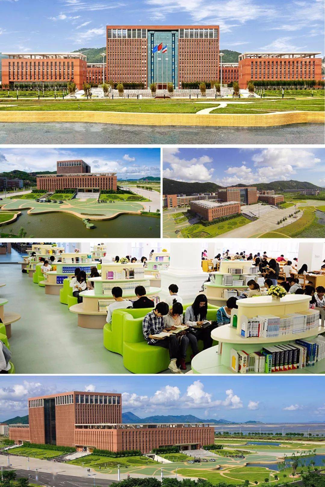 吉林大学珠海学院02中大图书馆虽然内部复古,但是引入了很多现代科技
