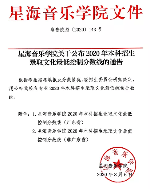 专业|速看！8所音乐院校公布2020年艺术类文化录取分数线！