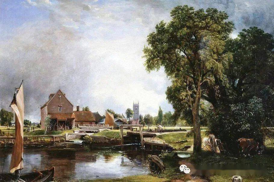 19世纪英国最伟大的风景画家约翰康斯太勃尔油画作品欣赏
