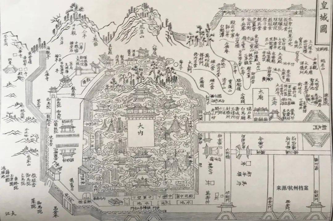 杭州古地图的变迁史