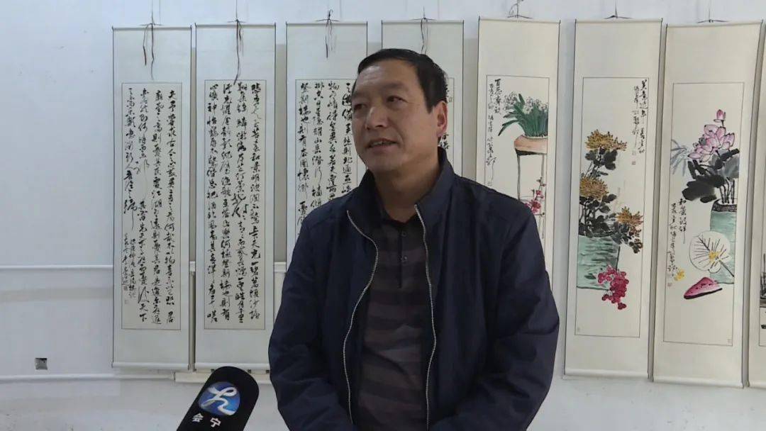通渭县书法家协会主席刘宏业:我们县上也主导发展书画产业,艺术品进入