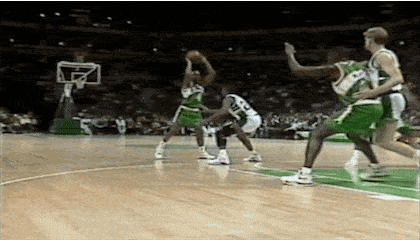 17张gif看巅峰雨人坎普是怎样打球的庆祝动作比他的扣篮还要暴力