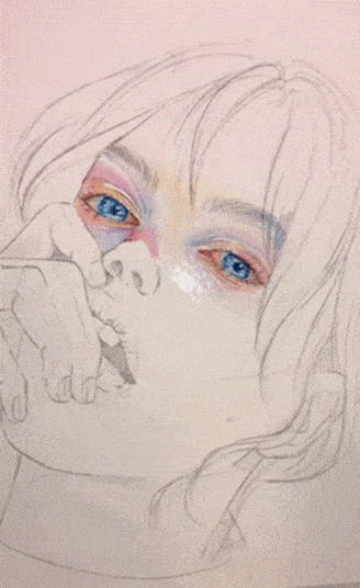 水彩|沉迷眼睛刻画的小伙伴看过来！Lina的水彩人物肖像步骤统统分享给你！