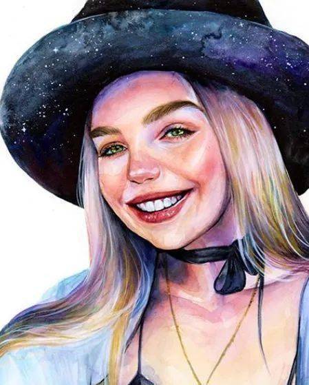 水彩|沉迷眼睛刻画的小伙伴看过来！Lina的水彩人物肖像步骤统统分享给你！