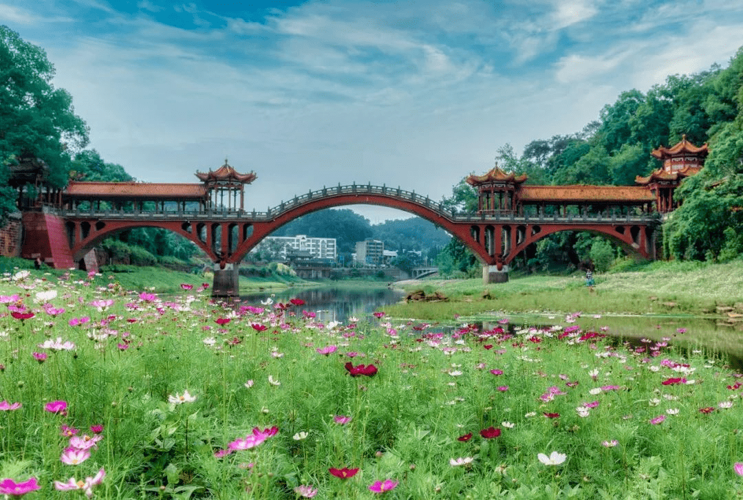 濠上大桥,漫游仙境之桥!_乐山