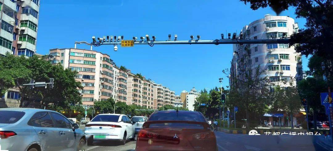 云山天贵路口,密密匝匝的摄像头