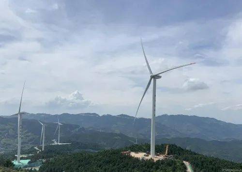 中国电建集团投资建设的湖南郴州江口风电场全部机组并网发电