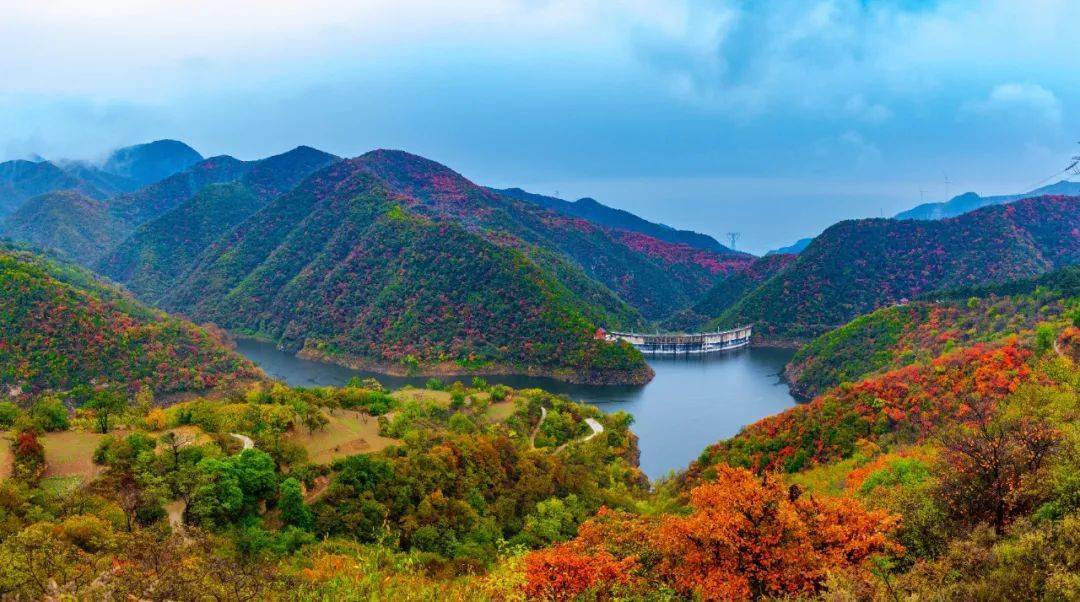 平陆县大河庙层林尽染风景美如画