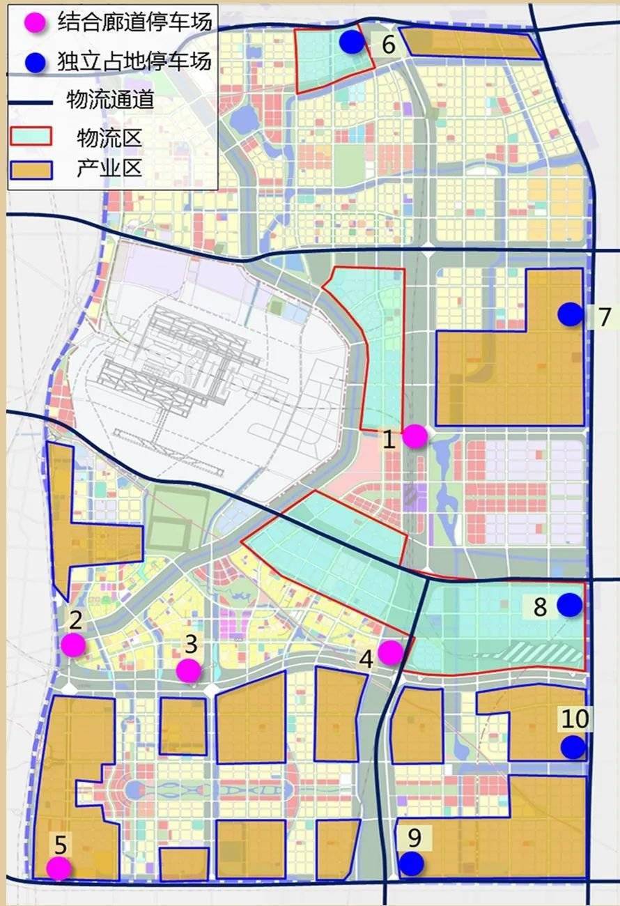 航空港区规划频出机场核心区控规1195万个车位规划5g基站1768座配套