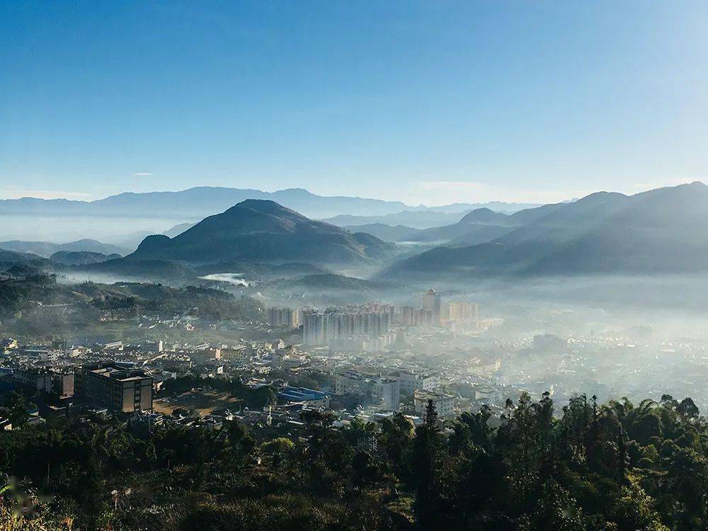 永德县城俯瞰