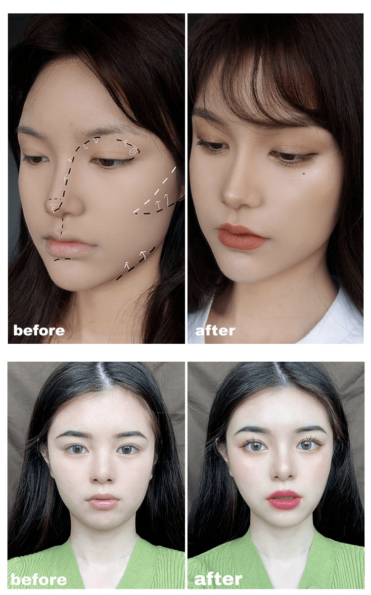 脸型|脸大五官扁平=丑？这招＂整骨级”化妆术拿好不谢！