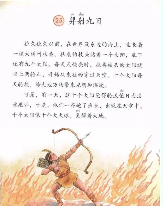 后羿射日简谱_后羿射日简笔画