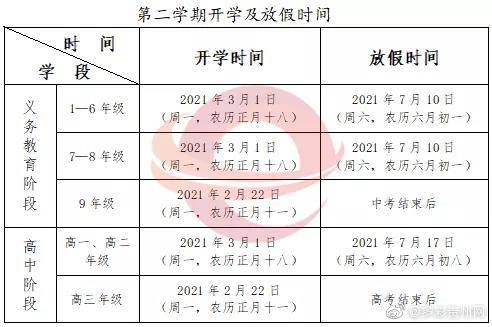 贵州|官宣！贵州中小学寒假放假时间来了