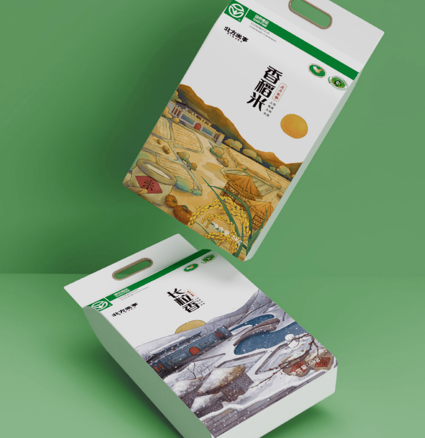 包装|这些大米的包装设计,颜值杠杠的!