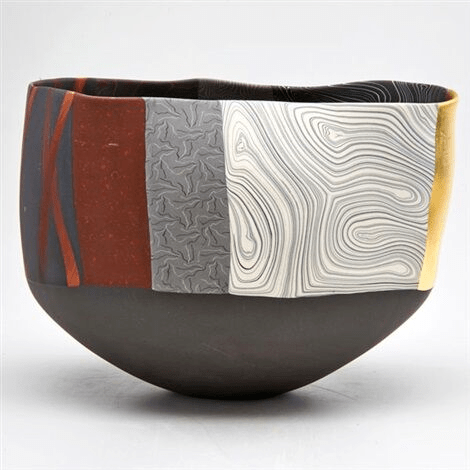 自此之后,绞胎瓷花开日本,而二位陶艺大师松井康成 matsui kosei
