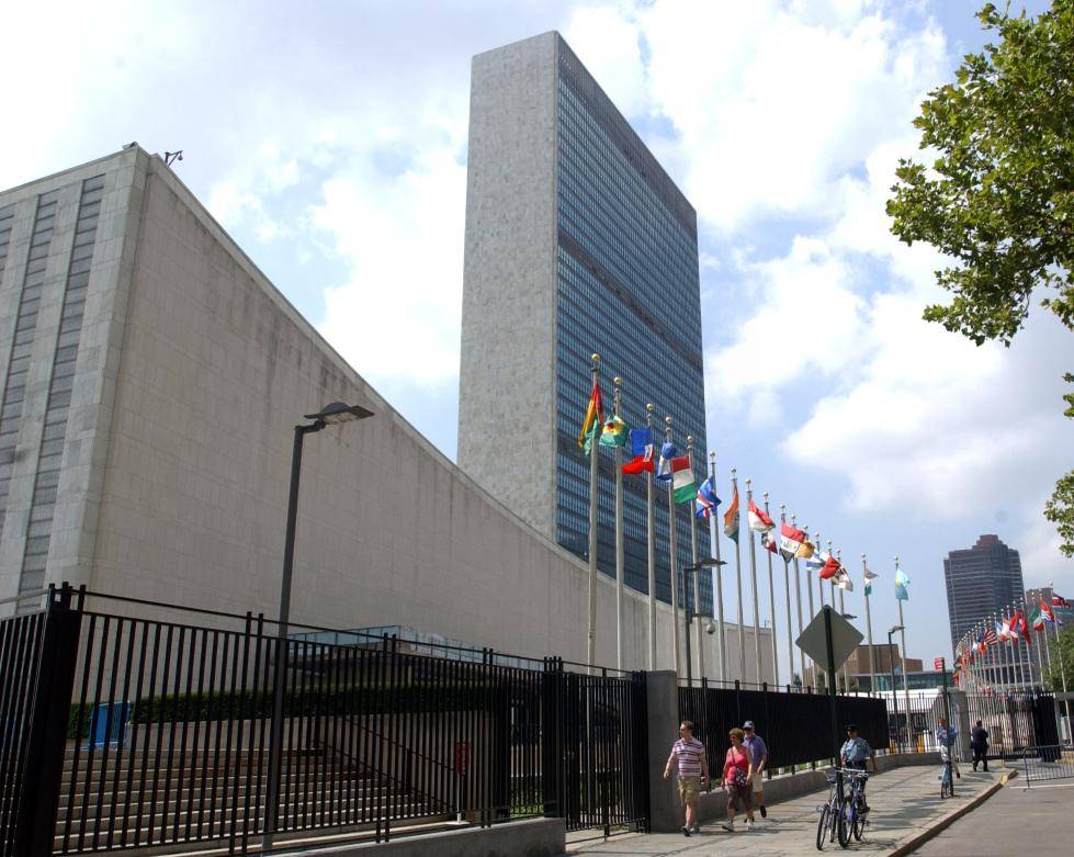 图为联合国总部大楼.(图片来源:新华社)