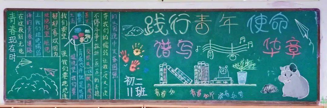 【板报展播】邢台市第八中学"践行青年使命,谱写青春华章"主题板报