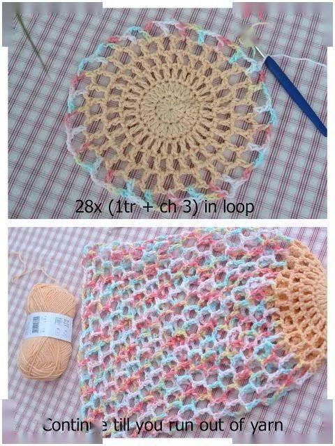 毛线|用剩余的毛线钩了几个购物网袋，出门真是好用极了！