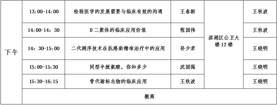 医学|2020无锡市第九人民医院检验科“精准医学、精确检验”继续教育学习班邀请函