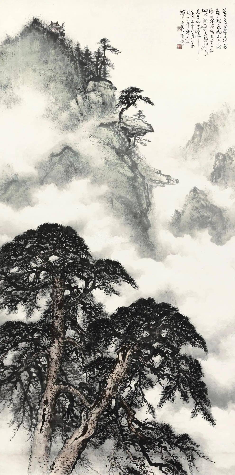 40幅绝美山水画，气势宏大，荡气回肠，真是好大的气魄！_黎雄才