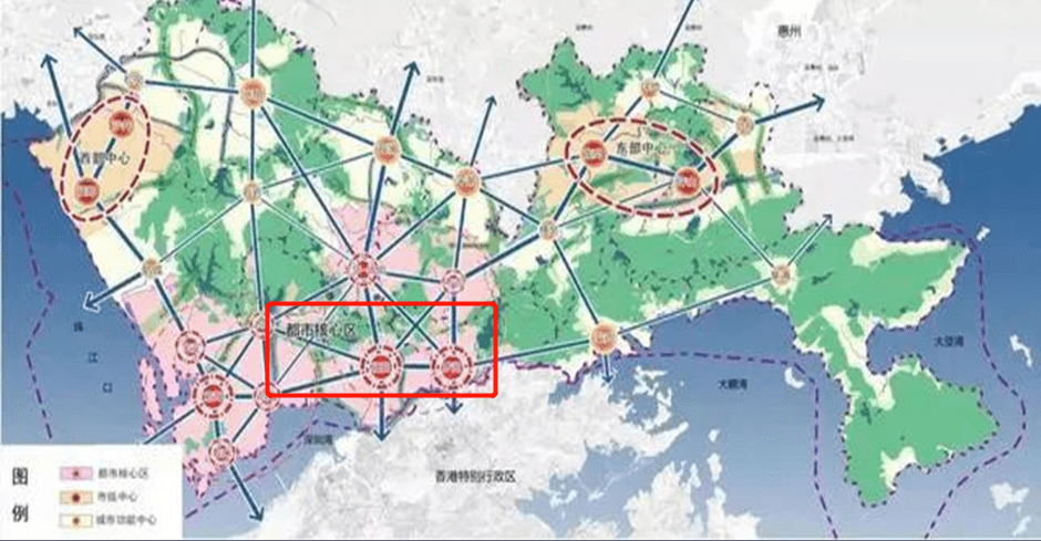 1985-2000年城市总体规划中,就确定罗湖为深圳中心,最新的规划依然是