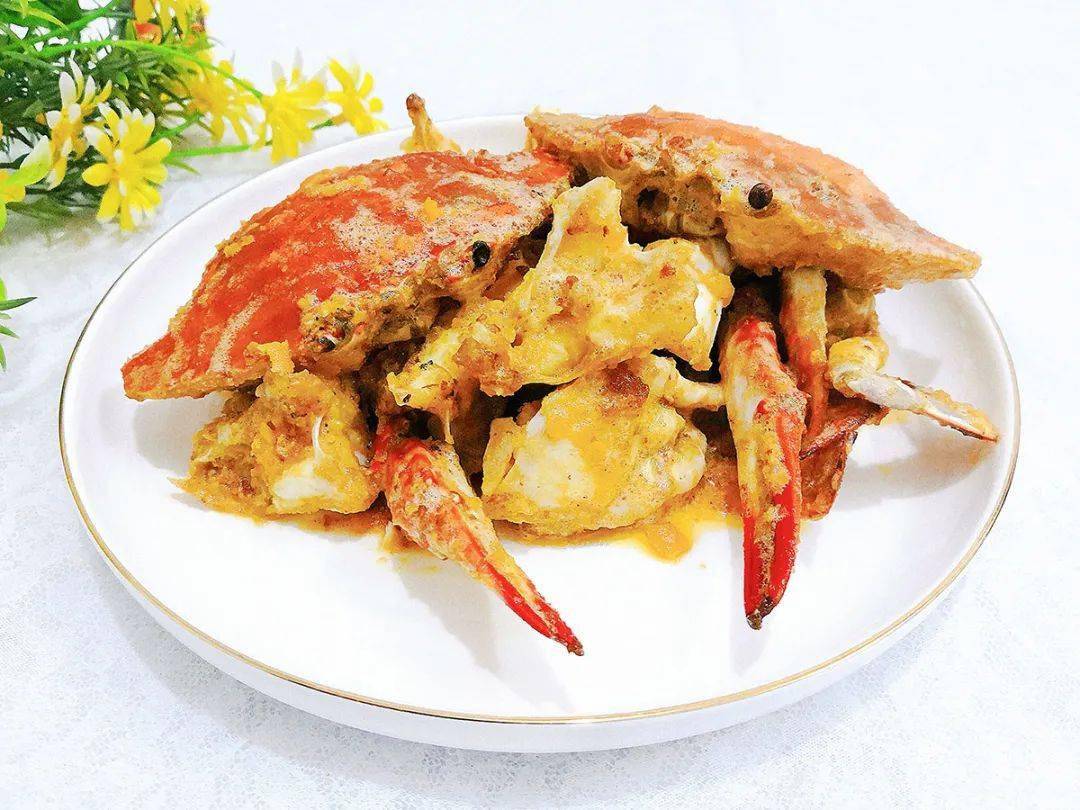 金沙梭子蟹蟹肉肥美味道鲜甜