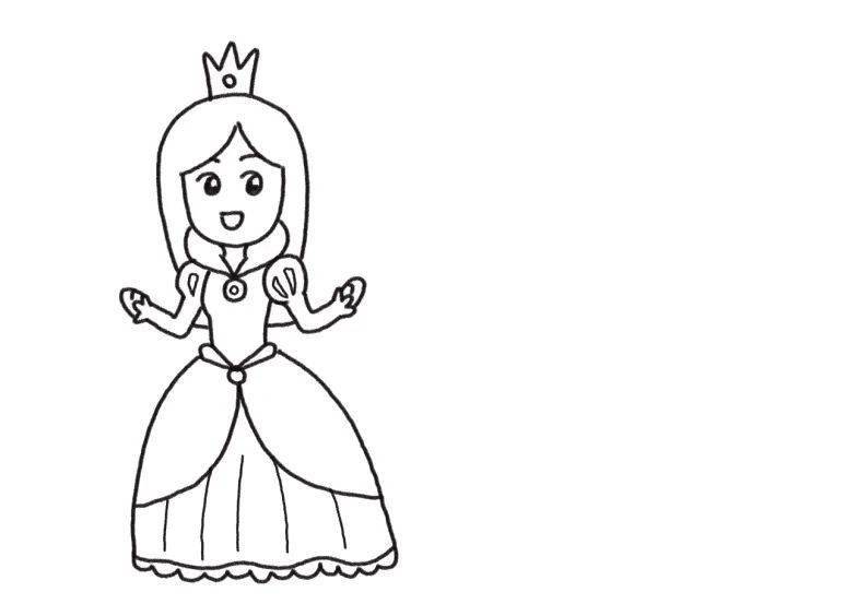 超酷的童话故事简笔画,和我一起守护美丽的公主吧!