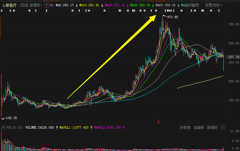 医疗|卖1万3没戏，无奈打0.5折？这只3倍大牛股突发“心梗”重挫17%！超80%高毛利还撑得住吗？