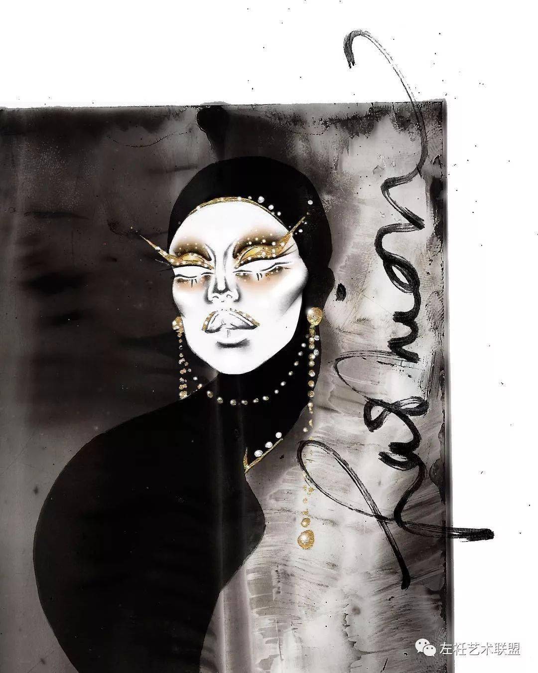 时尚|时装画上的褶皱不知怎么画？向这位时尚插画界的＂三宅一生＂学习一下！