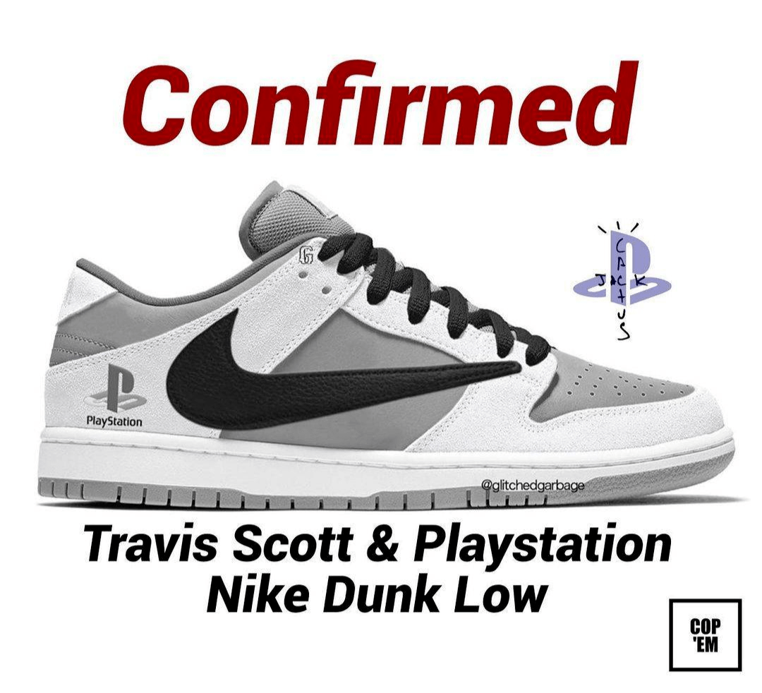 球鞋 丨 三方联名倒钩!ts x playstation x nike dunk