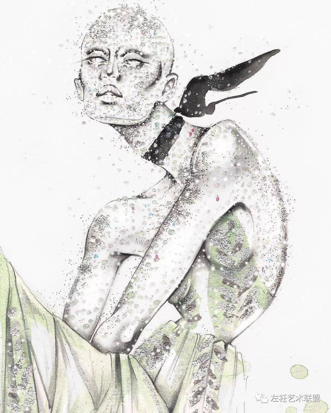 时尚|时装画上的褶皱不知怎么画？向这位时尚插画界的＂三宅一生＂学习一下！