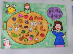 文明实践五桂山妇联开展我的健康梦珍惜粮食均衡营养健康成长主题绘画