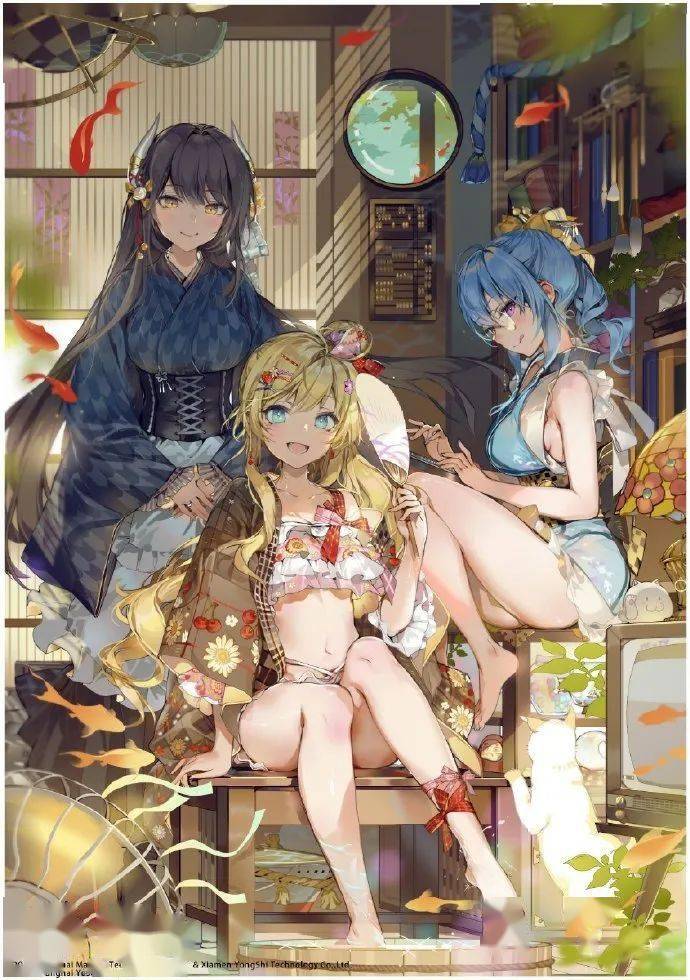 色彩华丽厚重,笔触细腻唯美的人物插画 插画师 akizero