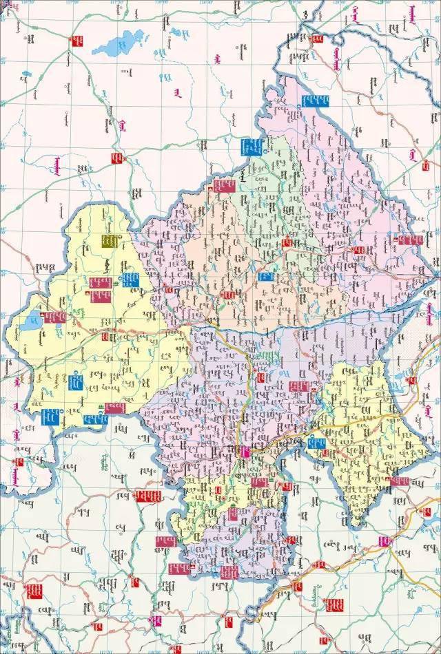 内蒙古自治区共辖12个地级行政区,包括9个地级市,3个盟分直鹗 