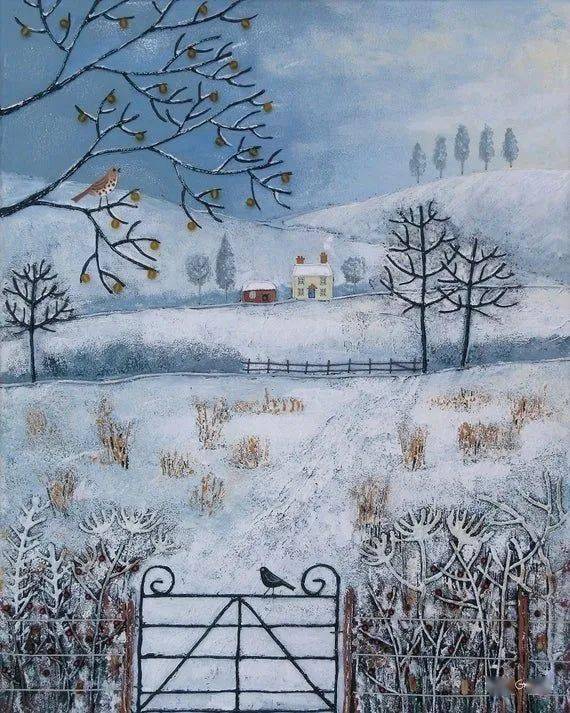 插画素材(十):一波雪景插画图来袭