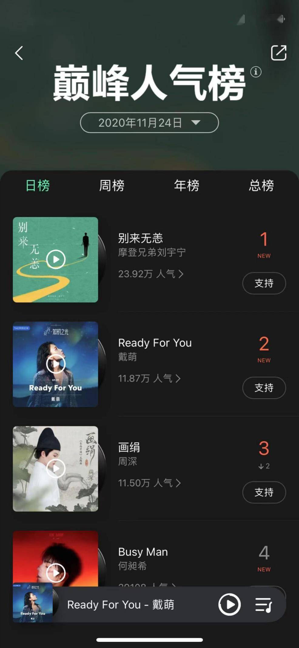 [消息]戴萌新歌《Ready For You》登陆腾讯音乐娱乐