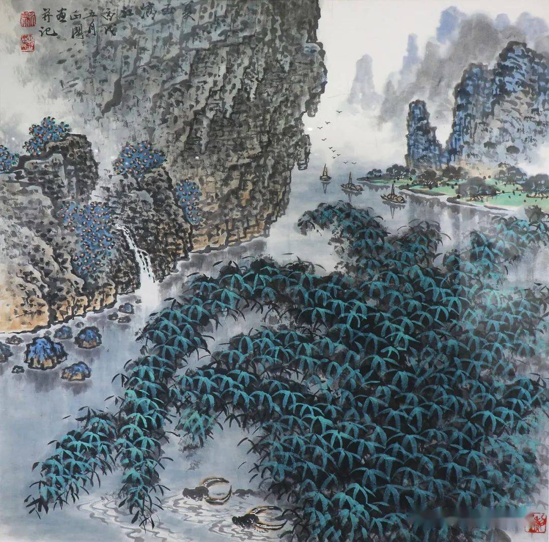 朗博带你看展览中国画学院漓江画派学院中国画名家名师精品展在广西