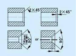 120或90的螺纹孔倒角和沉头孔如何避免毛刺的形成