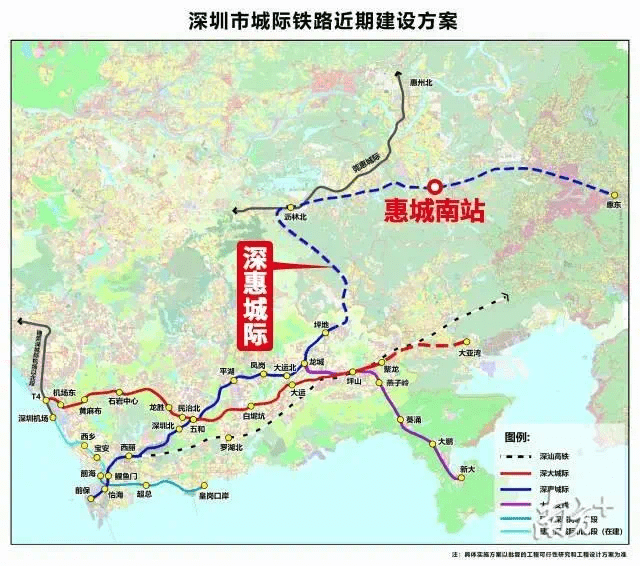 深惠城际线路本月底动工未来仲恺去深圳只需