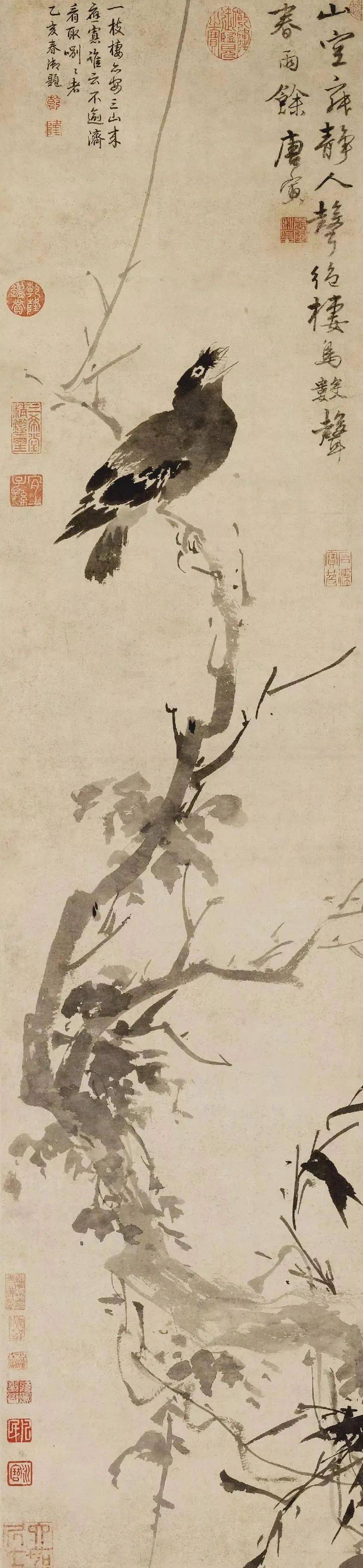 唐伯虎画花鸟太罕见