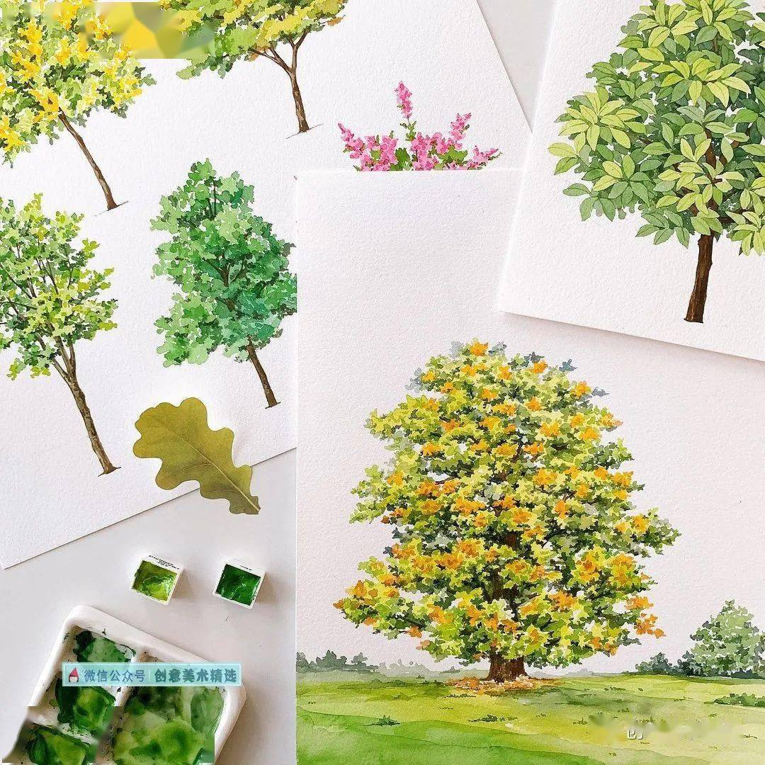 画笔中的治愈系小美好——18张植物主题水彩插画