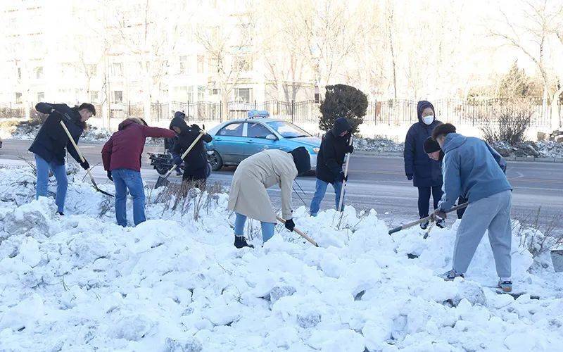 除雪破冰内民大在行动